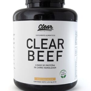 Clear Beef Proteina de Carne Hidrolizada 4 lbs - Arroz con Leche