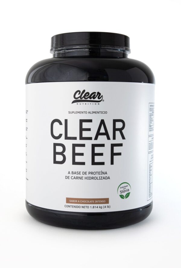 Clear Beef Proteina de Carne Hidrolizada 4 lbs - Chocolate intenso