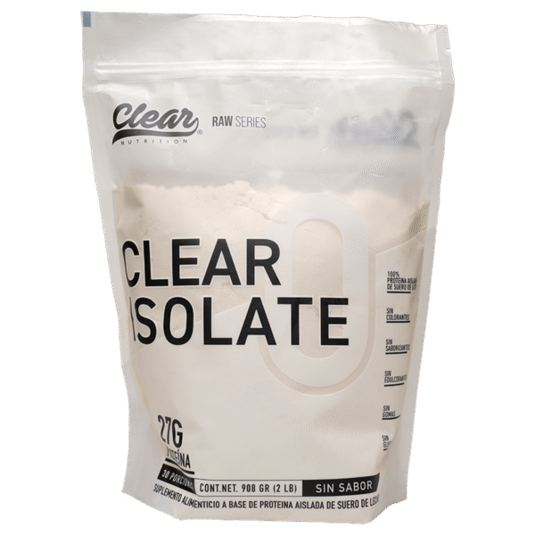 Clear Isolate - Proteina Aislada de Suero de Leche Totalmente Pura Sin Sabor (100% Whey Protein Isolate 90%) VERSION BOLSA
