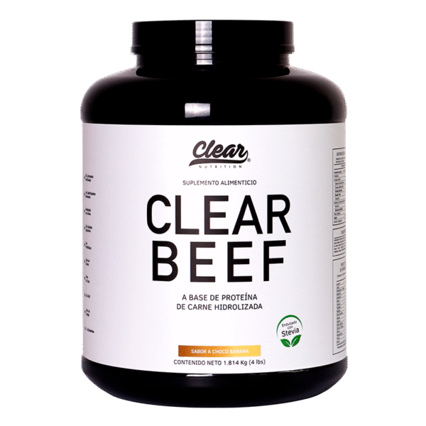Clear Beef Proteina de Carne Hidrolizada 4 lbs - Choco Banana