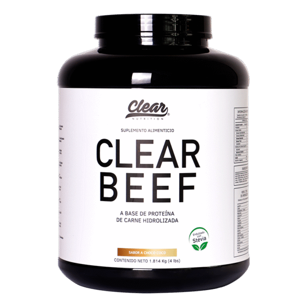 Clear Beef Proteina de Carne Hidrolizada 4 lbs - Choco Coco