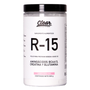 R-15 (Creatina, Glutamina, Bcaas y Electrolitos) 500g - Sabor Fresa Kiwi