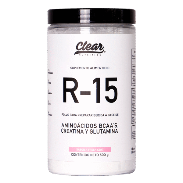 R-15 (Creatina, Glutamina, Bcaas y Electrolitos) 500g - Sabor Fresa Kiwi
